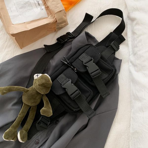 

waist bags 2021 canvas sports bag women men messenger small shoulder tooling style lady crossbody