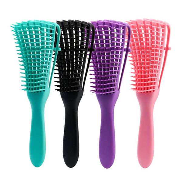 

detangling brush dry and wet detangler detangle comb for black afro american natural hair 3a to 4c wavy kinky curly brushes, Silver