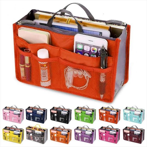 

cosmetic travel makeup tote bag for women double zipper toiletries grooming kit large nylon