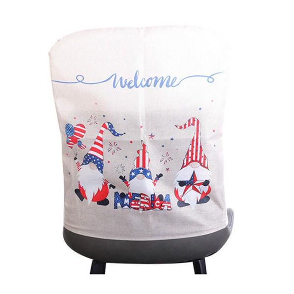 

chair covers independence day cover gnome pattern faceless doll furniture decoration dining room el banquet home party supplies cool