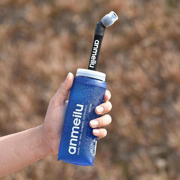 

hydration packs soft water running bottle outdoor sports travel collapsible waist portable straw with vest tpu v0b5