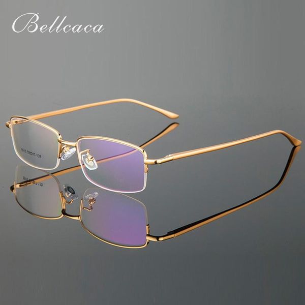 

fashion sunglasses frames bellcaca eyeglasses spectacle frame men computer optical prescription glasses for male clear lens al-mg eyewear bc, Black