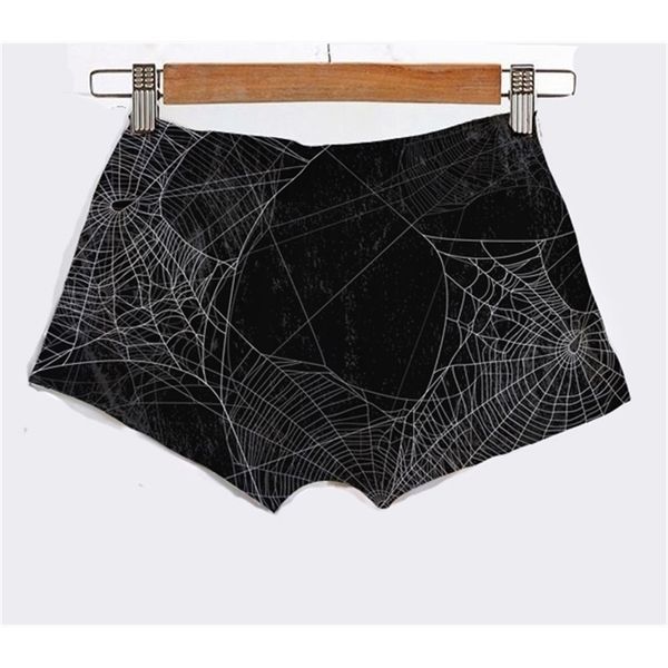 Custom Feito Criar sua própria Projeto Spiderweb Summer Shorts Feminino Shorts 4xL 5XL 210724