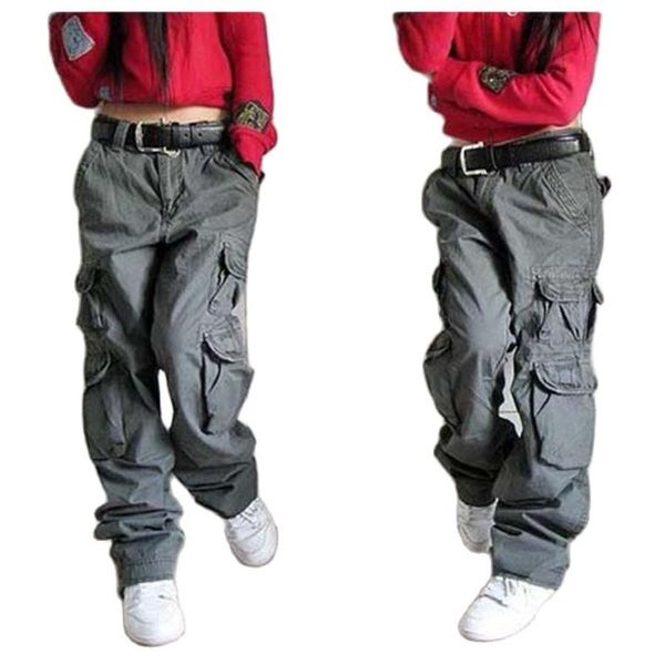

women's pants & capris male and female couples trousers autumn winter women cargo mens joggers brands hip hop harem black jeans many po, Black;white
