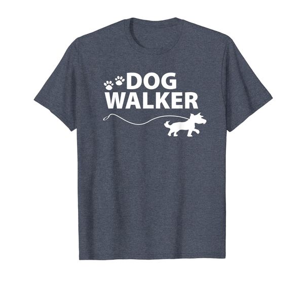 

dog walker t-shirt, White;black