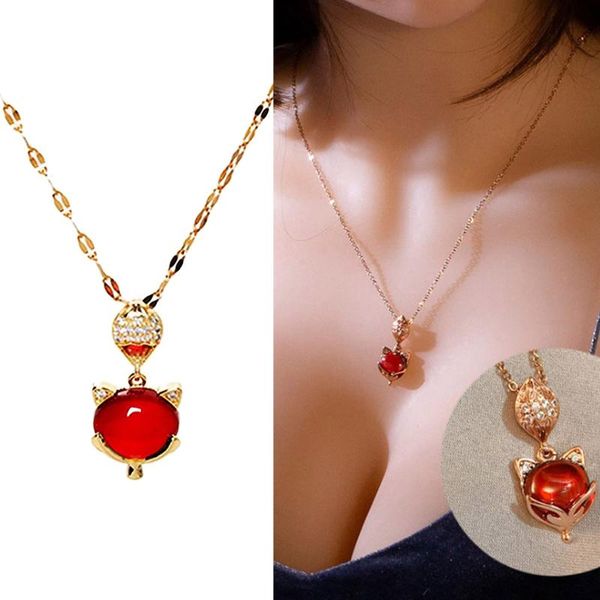 

pendant necklaces 2021 s rubys crystal necklace-creative jewelry necklace cute and simples accessories, Silver