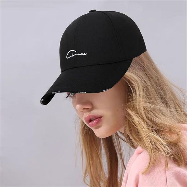 

summer women men baseball cap casual adjustable embroidery snapback hip hop caps solid color trucker dad hat, Blue;gray