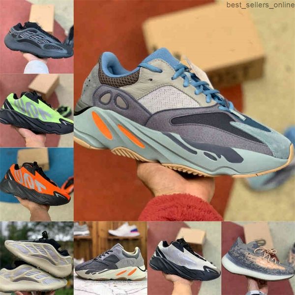 

kanye 700 running shoes v2 inertia azareth 700 v3 wave alien 380 mist reflective alvah runner platform mens women trainer sneakers, Black