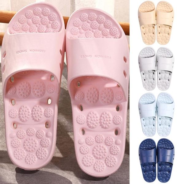 

slippers women's sliders sandals summer indoor hoom bathroom floor couples tough shoes, Black