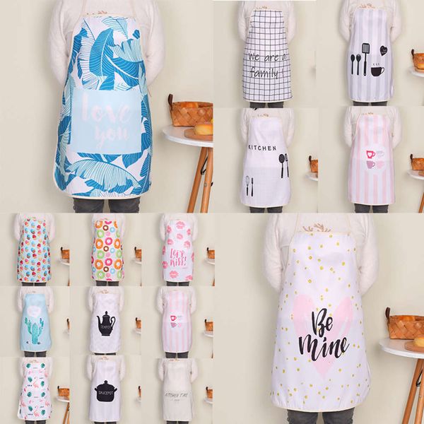 

sleeveless apron kitchen apron oil and stain proof cooking fashion printing