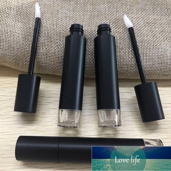 Пластик Matte Black Gloss Tube Tube 5ML DIY косметическая жидкость Batom помада губной губной лайнера Balm Tint Containers оптом 200 шт. / Лот Фабрика цена Экспертное качество дизайна