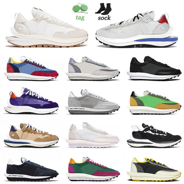 

blazer vaporwaffle running shoes sail gum royal red mens women sacais ldv waffle sesame blue void trainers sports sneakers 36-45, White;red