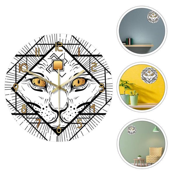 

wall clocks lion pattern hanging clock simple decorative decoration battery