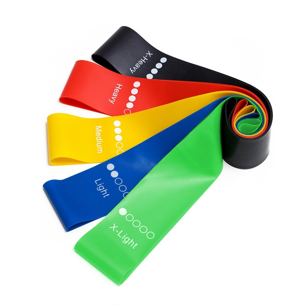 

resistance bands 5 levels fitness elastic exercise rubber home gym workout sports yoga strength training resist band