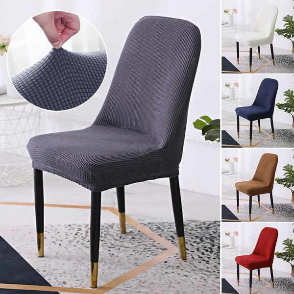 

european style curved chair cover semi-circular elastic universal wedding home decoration solid color covers
