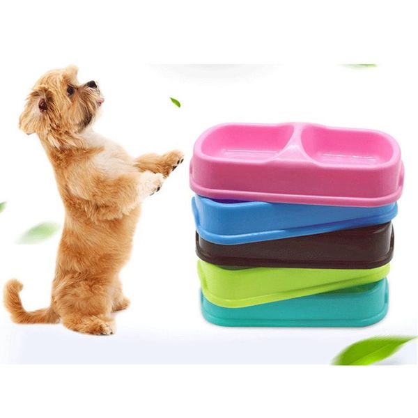 

cat bowls & feeders pet bowl double-bowl design food feeder water container feeding dish dorakitten