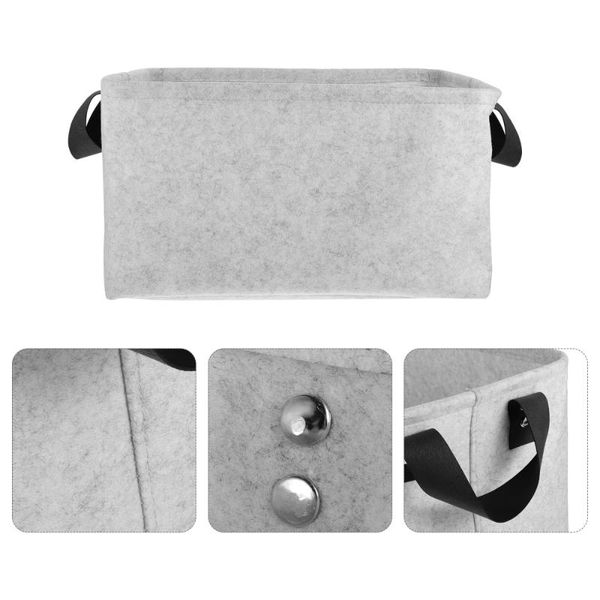 

storage baskets 1 pc practical basket felt container simple clothes bucket )