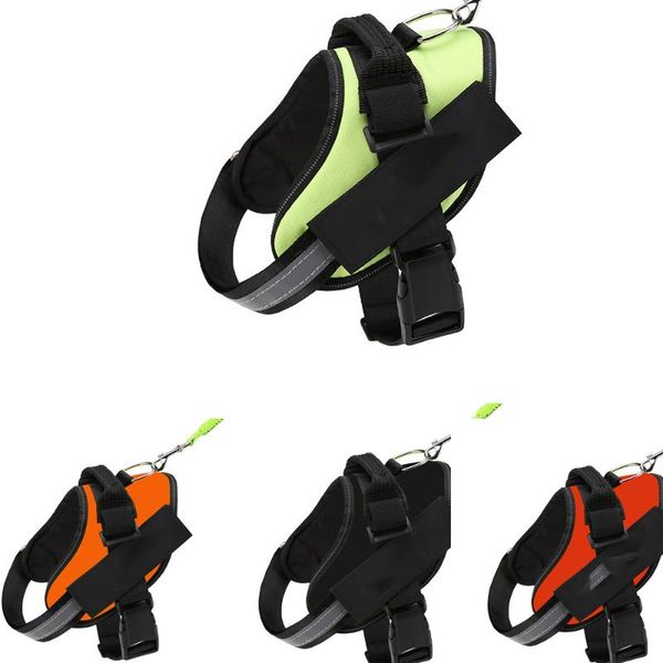 

pet harness personalized dog breathable adjustable supplies chest back explosion-proof vest medium and large dogs collars & leashes