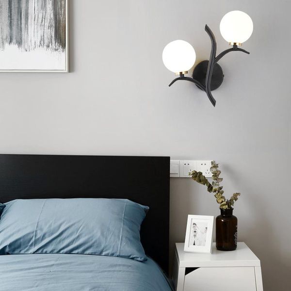 

wall lamp crystal luminaria bedroom light rope aisle bedside corridor de parede espelho