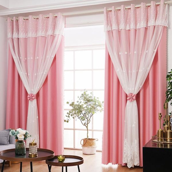 

curtain & drapes 2021 arrival pastoral style fashion trend full shading solid color simple designed household thick