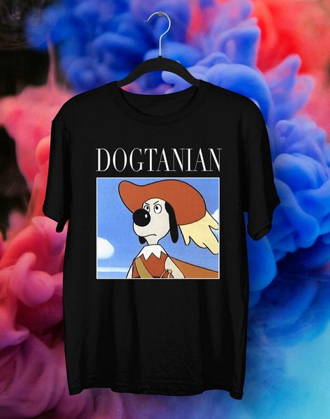 

dogtanian t-shirt 90s retro vintage t-shirt gift idea for fan, White;black