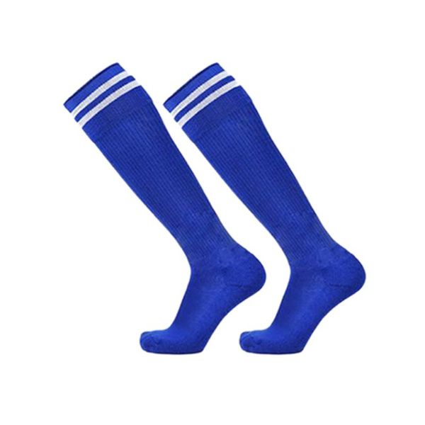

men's socks cotton non-slip long tube over the knee striped soccer compression stockings outdoor sports gym, Black