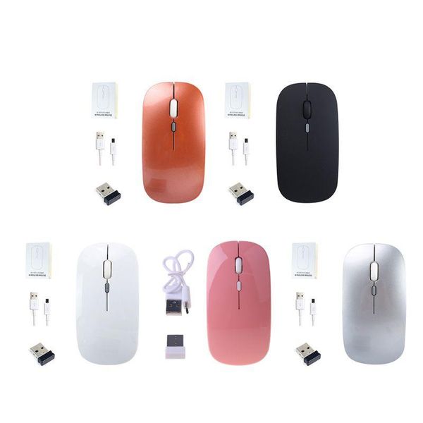 

mice 2.4ghz wireless mouse silent ultra thin rechargeable usb for lappc