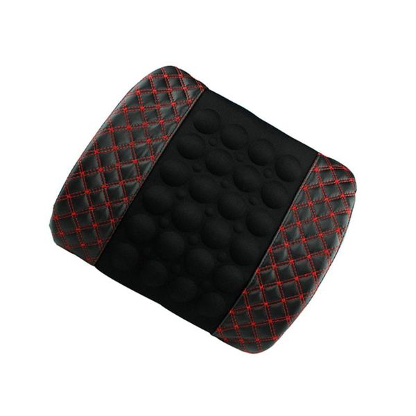 

seat cushions car waist side support pillow back cushion spine coccyx protector red line