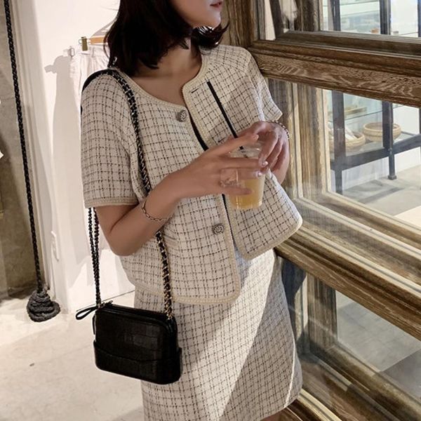 

two piece dress [menkay]women's elegant tunic wear to work business office casual party female, White