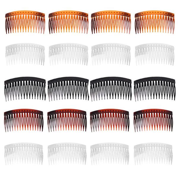 

hair brushes 25pcs clip comb multi-functional side practical, Silver
