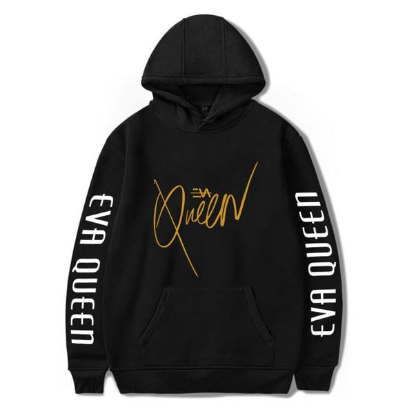 

women's hoodies & sweatshirts 2021 eva queen men casual streetwear sweatshirt sudadera hombre hoodie for men/women, Black