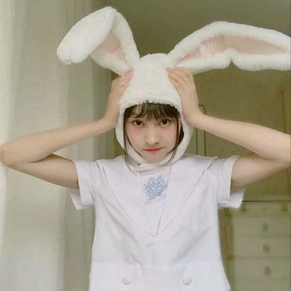 

caps & hats cute girl hat plush ears earflap cap head warmer wear, Yellow