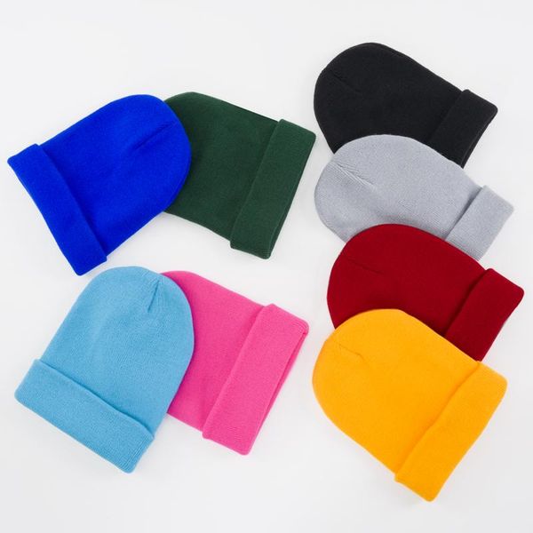 

beanies winter hats for women men knitted solid female beanie warm girls autumn bonnet color casual cap