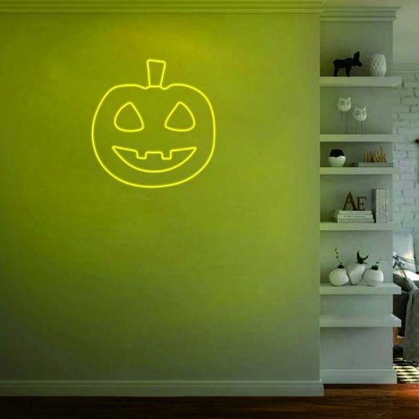 

other lighting bulbs & tubes custom pumpkin led neon light sign room wall lights halloween party decoration kids gift