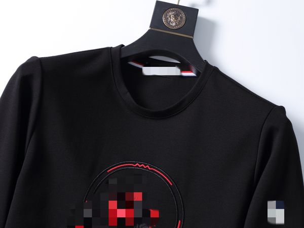 

luxury france men's sweatshirts designer brand pure cotton couple sweatshirt base shirt slim pullover long sleeve round neck ladies che, Black