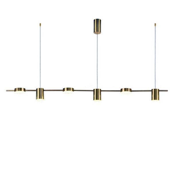

pendant lamps led creative hanging modern minimalist restaurant decoration ceiling lamp bar table long shape light black /gold