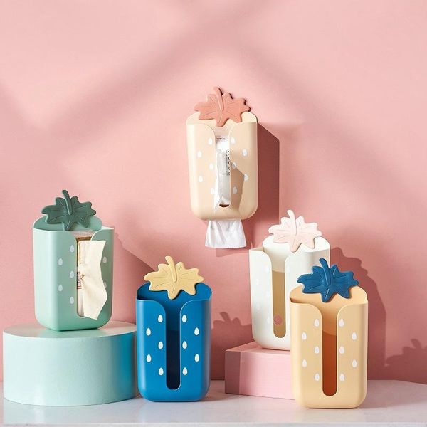 

tissue boxes & napkins creative upside down paper towel box multifunctional wall-mounted wet living room household kitchen napkin tube