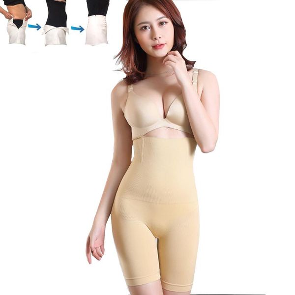 

women's shapers tummy shaper high waist postpartum body women trainer slimming bulifter shapewear control panties seamless 5xl, Black;white