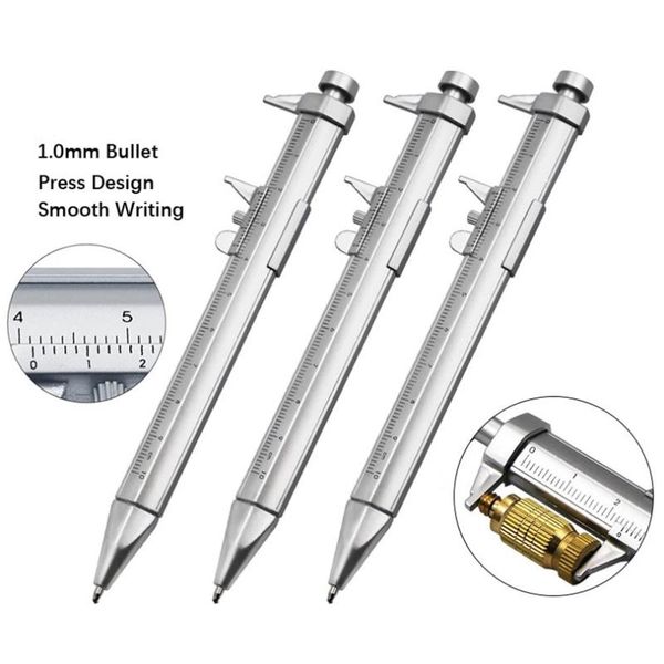 

ballpoint pens multifunction pen caliper modern handheld tool measure technical ruler, Blue;orange
