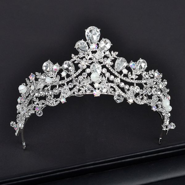 

studio styling hair accessories bridal dress crown wedding dinner atmosphere headdress new japanese and korean, Slivery;golden