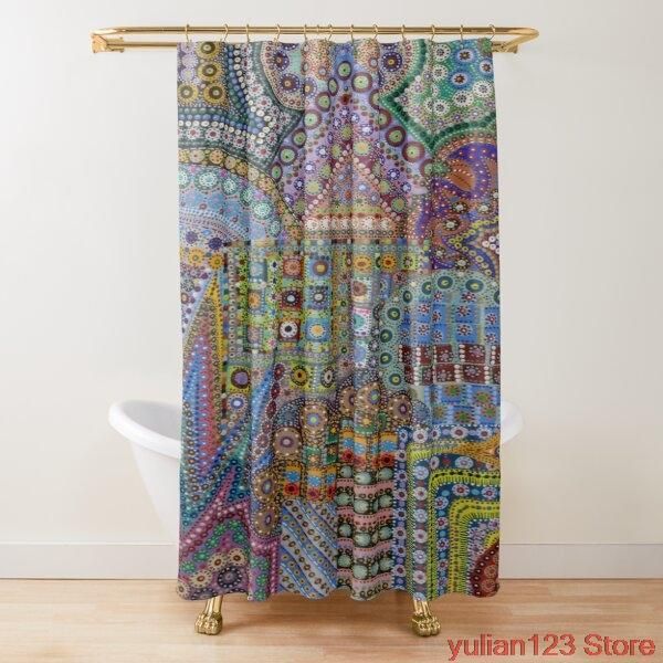 

bathroom shower curtains waterproof polyester fabric bath for with hooks