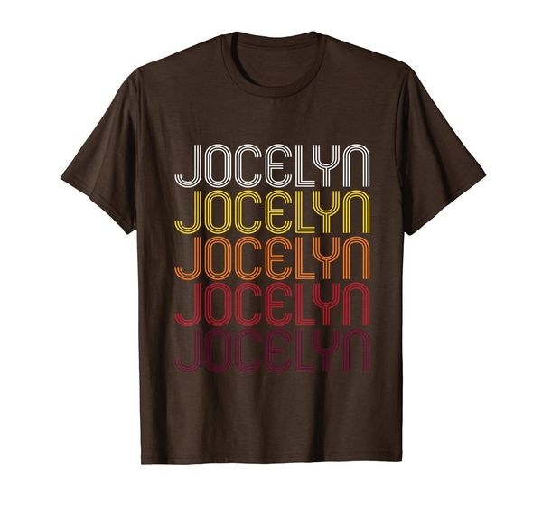 

jocelyn retro wordmark pattern - vintage style t-shirt, White;black