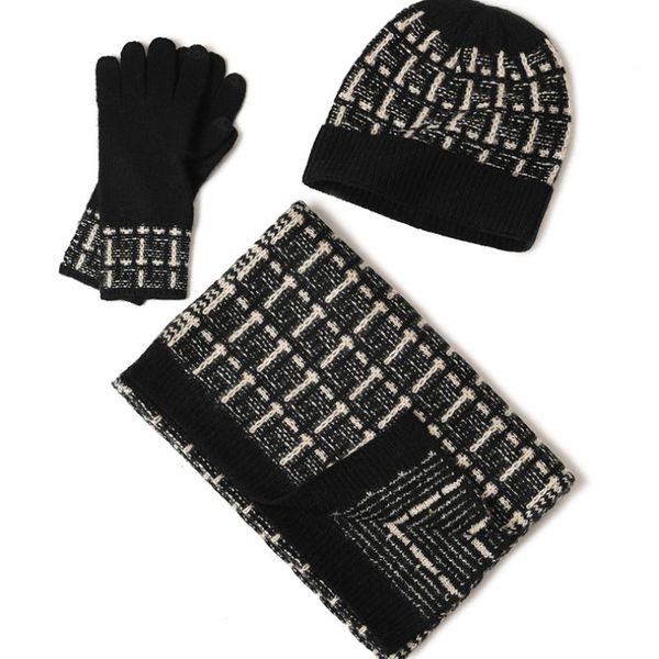 

hats, scarves & gloves sets 3pcs baby knitting hat cashmere ear cap for boys and girls winter scarf set toddler infant accessories, Blue;gray