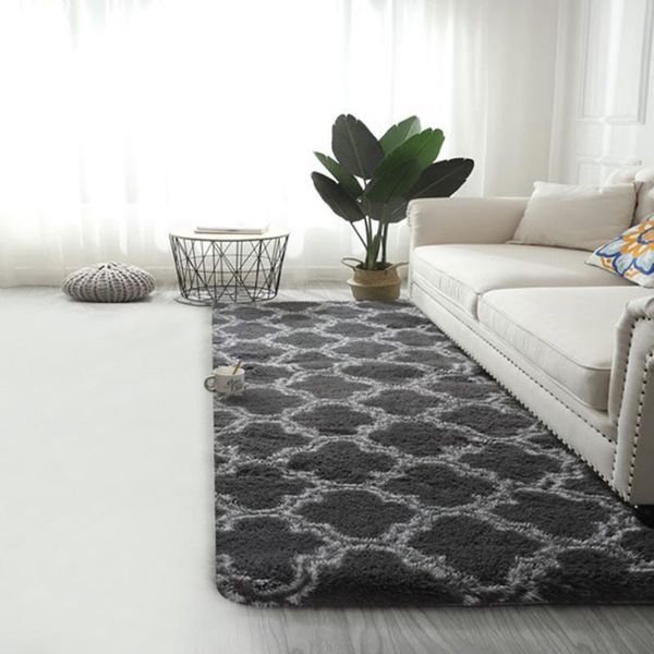 

carpets grey carpet plush soft for living room bedroom anti-slip floor mats water absorption rugs 50*160cm z0610