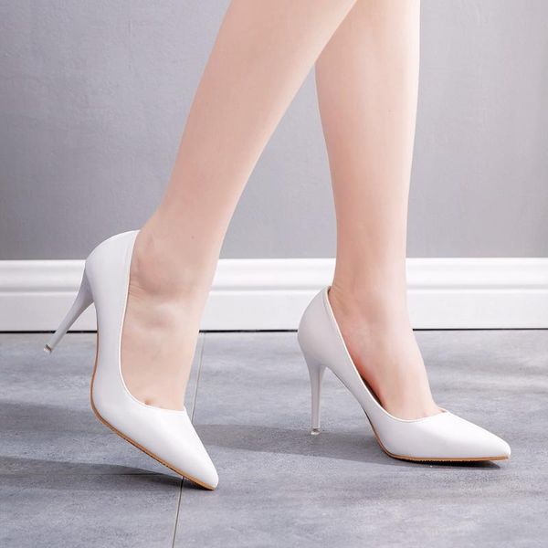 

dress shoes women pumps fashion high heels white wedding ladies stiletto, Black