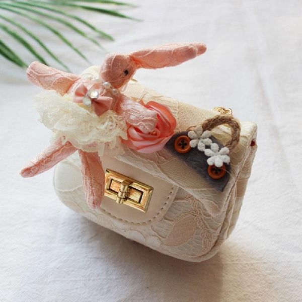 

purse pu leather children cartoon coin kids chain organizer wallet small pouch money bags bolsa carteira feminina for girls, White