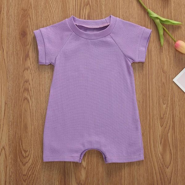 

jumpsuits pudcoco born baby boy girl clothes solid color short sleeve cotton romper jumpsuit outfit sunsuit summer, Blue