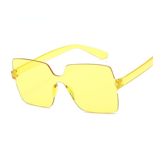 

sunglasses 2021 fashion women ladies red yellow square sun glasses female driving shades uv400 feminino, White;black