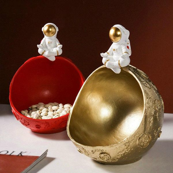 

decorative objects & figurines astronaut entrance key storage ornaments home decoration accessories living room coffee table nut snack fruit