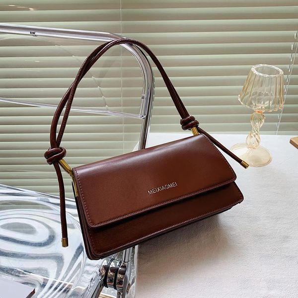 

evening bags ins japan brown women's bag female literary single-shoulder minority design cross-body trend bolsos
